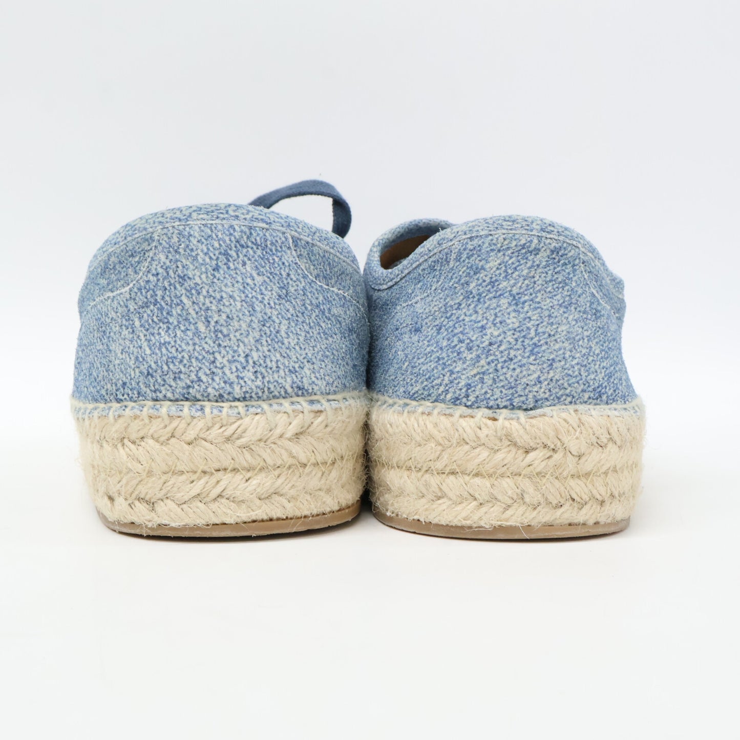 J.W.Anderson Blue Denim Espadrille Derby Shoes Sneakers Size EU 43