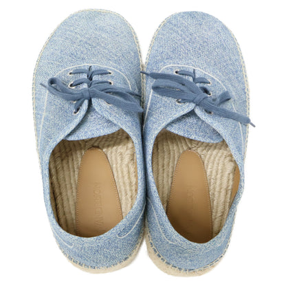 J.W.Anderson Blue Denim Espadrille Derby Shoes Sneakers Size EU 43
