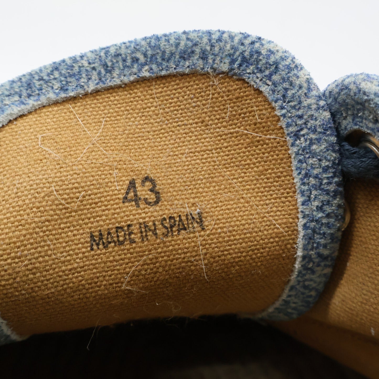 J.W.Anderson Blue Denim Espadrille Derby Shoes Sneakers Size EU 43