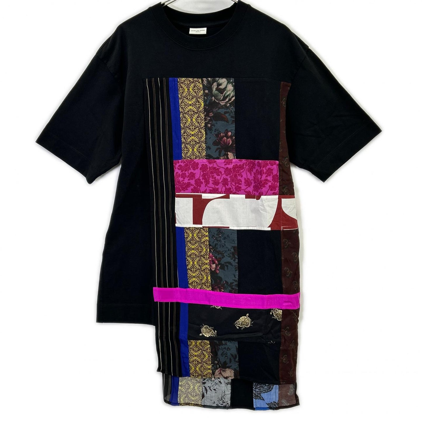 DRIES VAN NOTEN Patchwork Flag T-Shirt Multi-Color Size M