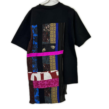 DRIES VAN NOTEN Patchwork Flag T-Shirt Multi-Color Size M