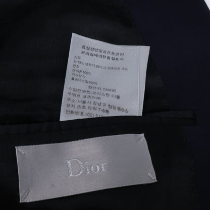 DIOR Wool Mohair Tailored Blazer Navy Size 48