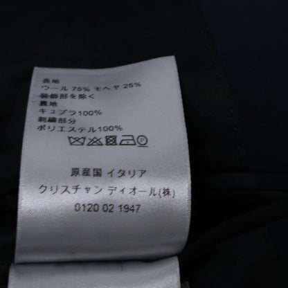 DIOR Wool Mohair Tailored Blazer Navy Size 48