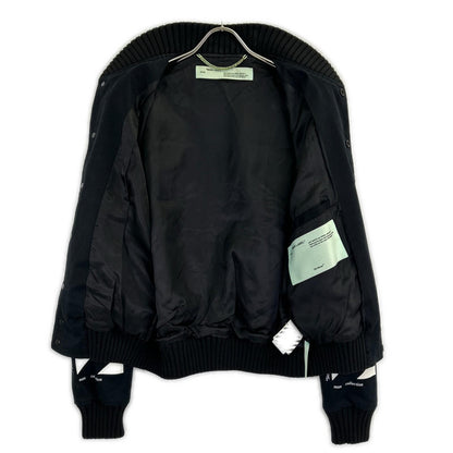 OFF-WHITE Black Back Arrow Polyester Blouson Size M