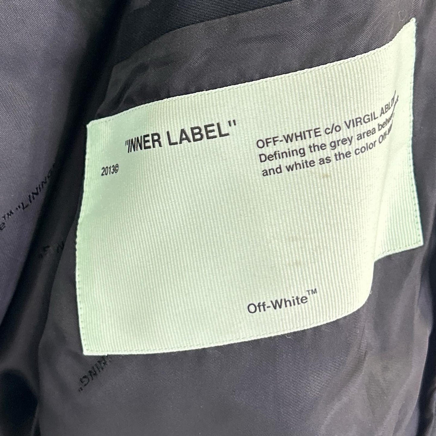 OFF-WHITE Black Back Arrow Polyester Blouson Size M