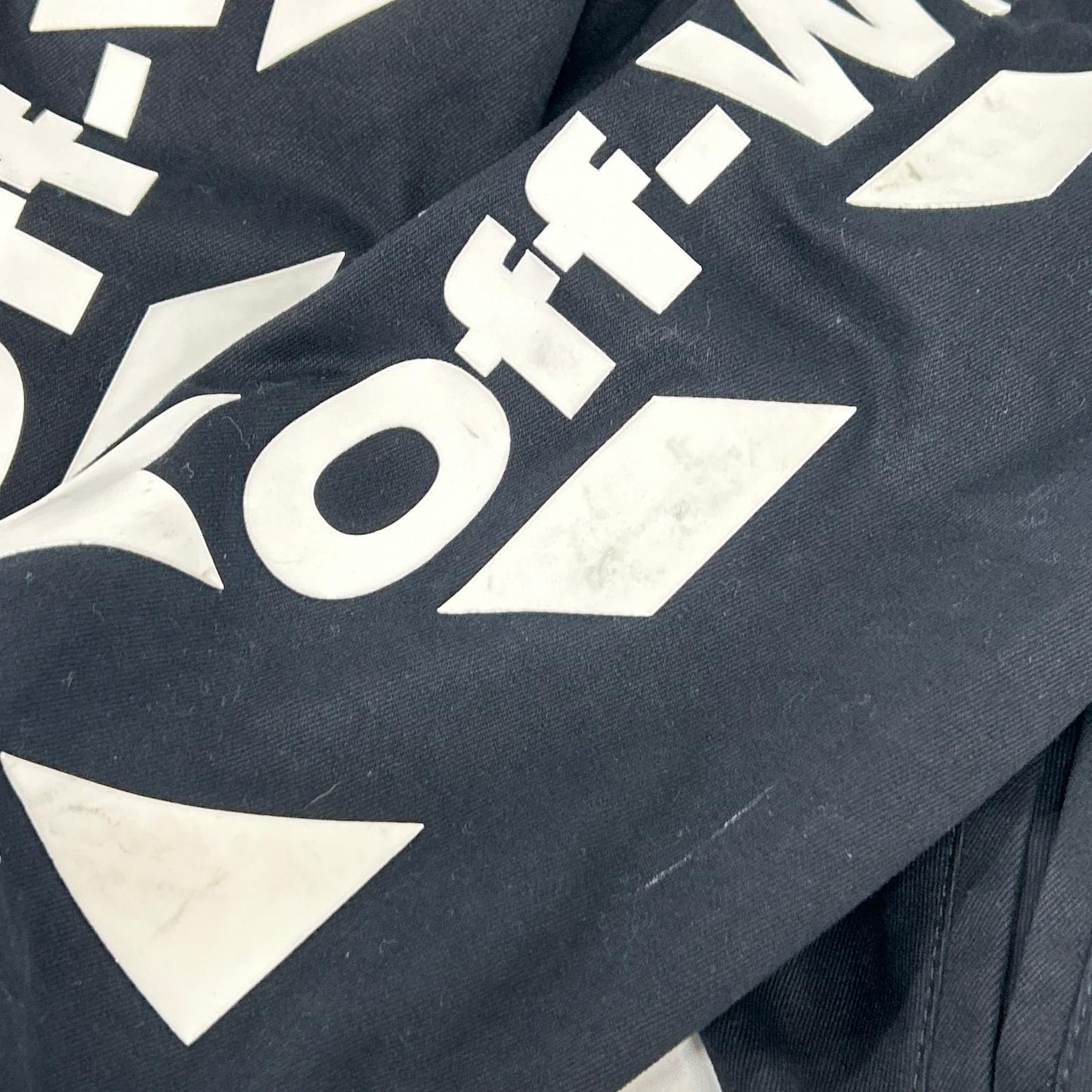 OFF-WHITE Black Back Arrow Polyester Blouson Size M