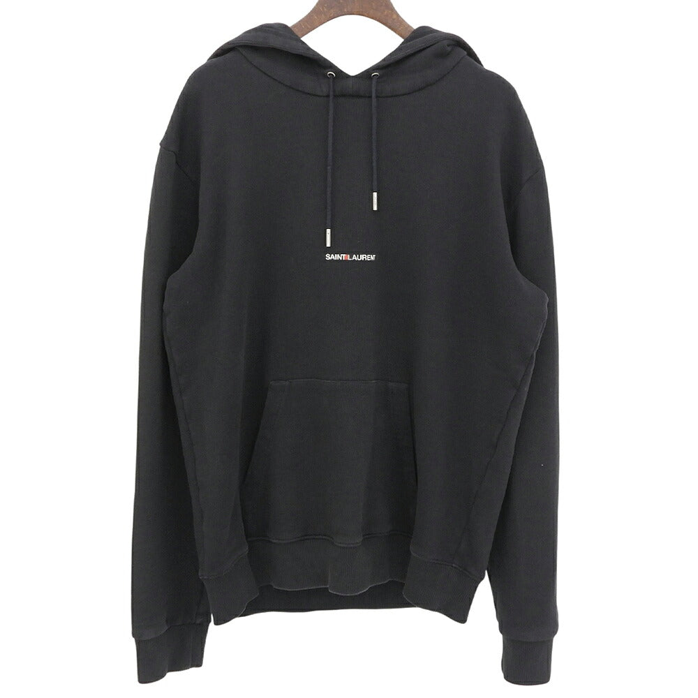 SAINT LAURENT PARIS Black Sweat Hoodie Size S