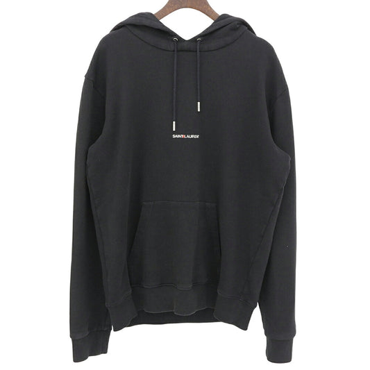 SAINT LAURENT PARIS Black Sweat Hoodie Size S