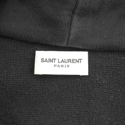 SAINT LAURENT PARIS Black Sweat Hoodie Size S