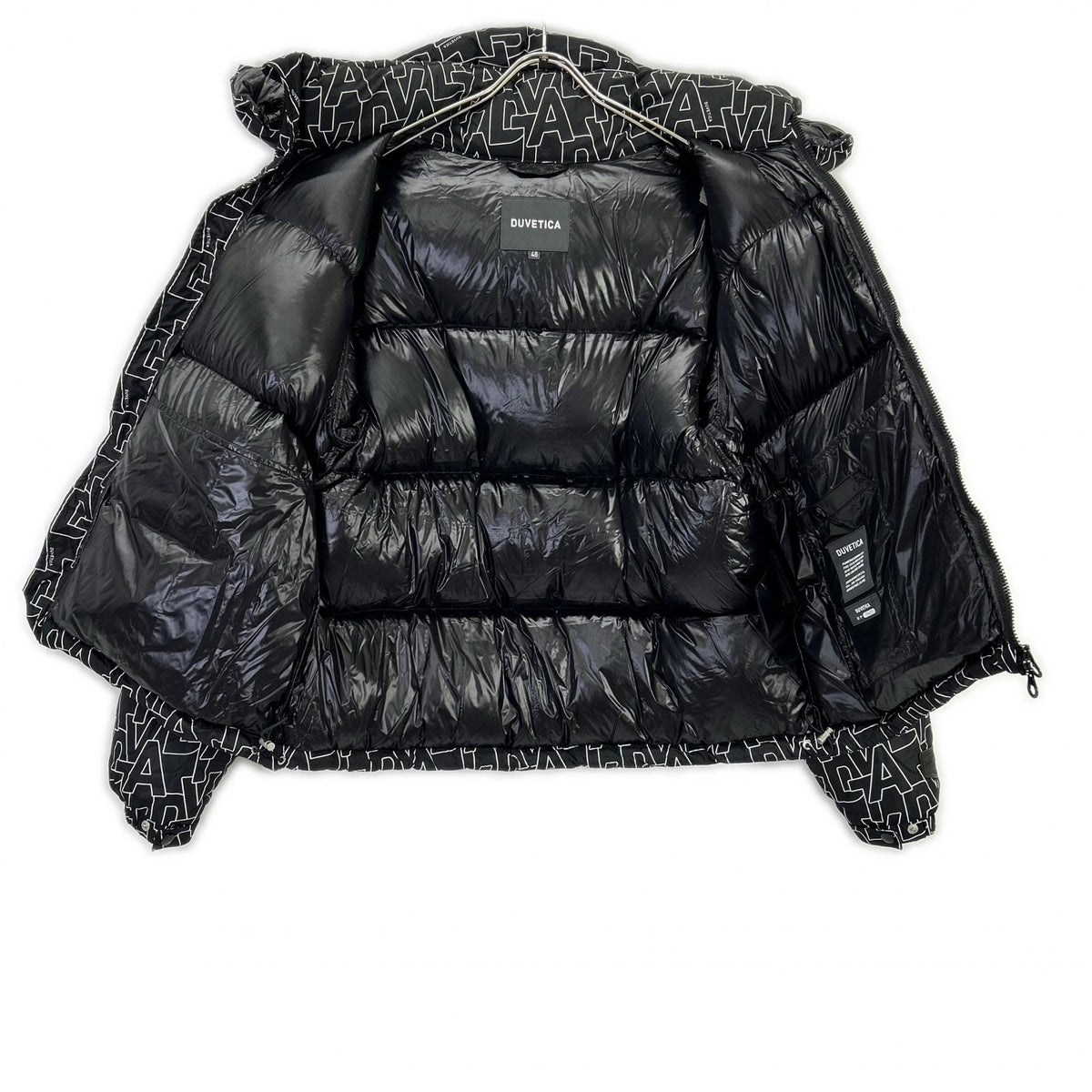 DUVETICA Black Nylon Down Jacket Size 46