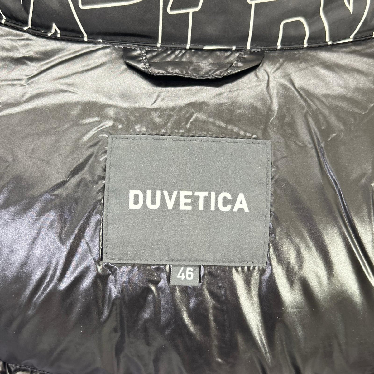 DUVETICA Black Nylon Down Jacket Size 46