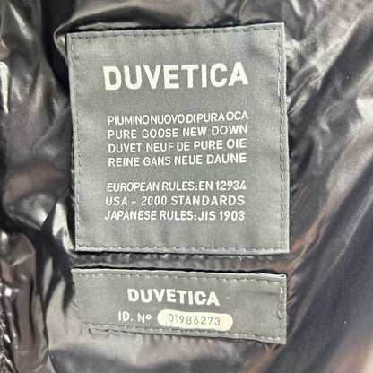 DUVETICA Black Nylon Down Jacket Size 46