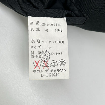 COMMEdesGARCONS HOMME 90s Wool Tailored Blazer Black Size M