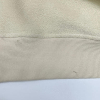 Supreme Arch Logo Polartec Pullover Hoodie Ivory Size LARGE