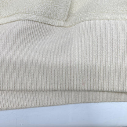 Supreme Arch Logo Polartec Pullover Hoodie Ivory Size LARGE