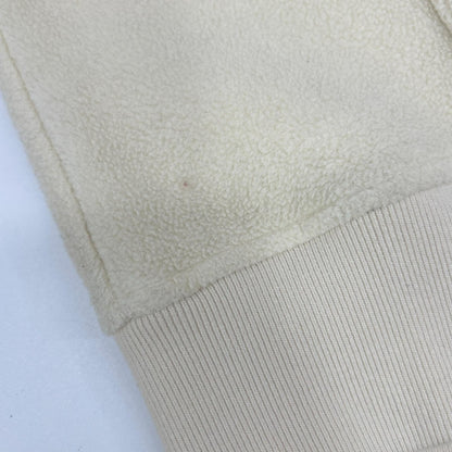 Supreme Arch Logo Polartec Pullover Hoodie Ivory Size LARGE