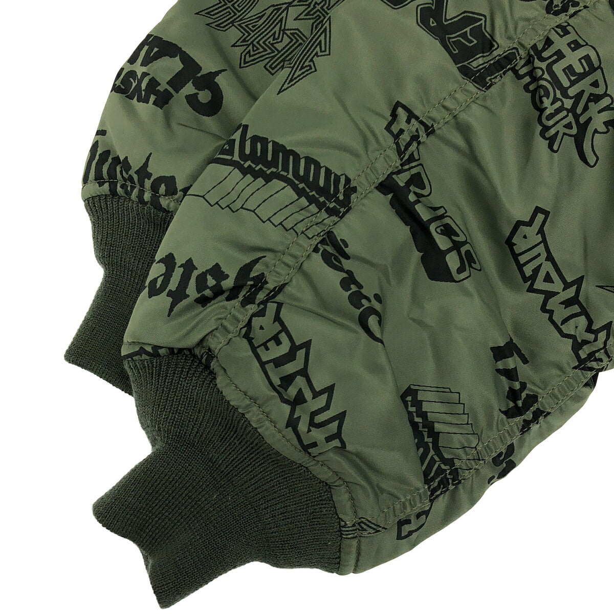 HYSTERIC GLAMOUR All-Over Print MA-1 Jacket Khaki Size S