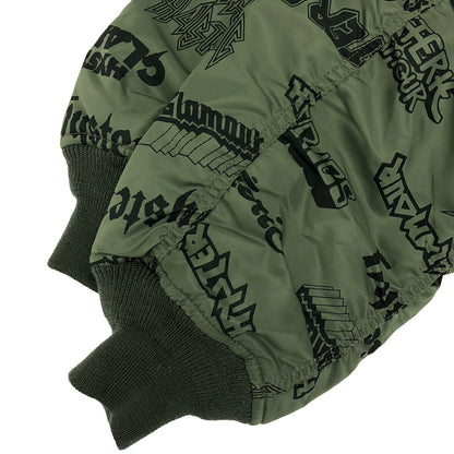 HYSTERIC GLAMOUR All-Over Print MA-1 Jacket Khaki Size S