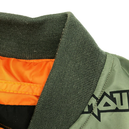 HYSTERIC GLAMOUR All-Over Print MA-1 Jacket Khaki Size S