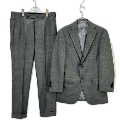 RING JACKET Wool Full-Lined Suit Grey Size 44