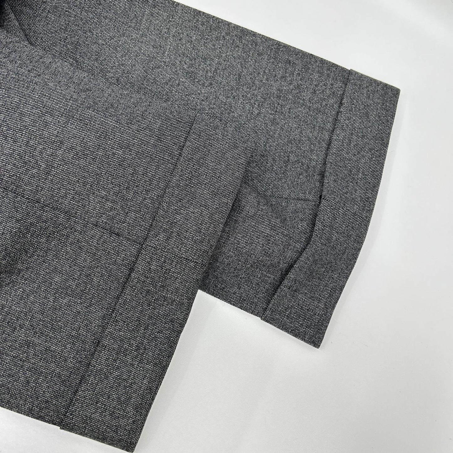 RING JACKET Wool Full-Lined Suit Grey Size 44