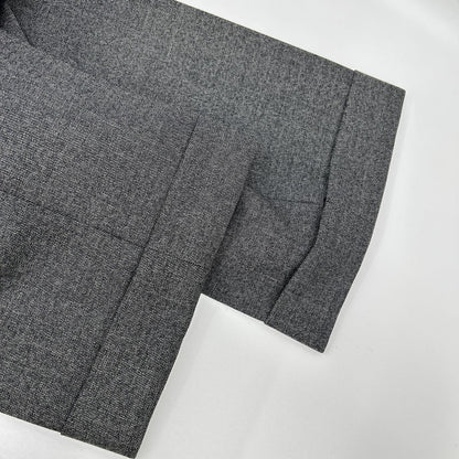 RING JACKET Wool Full-Lined Suit Grey Size 44