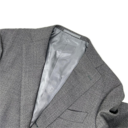 RING JACKET Wool Full-Lined Suit Grey Size 44