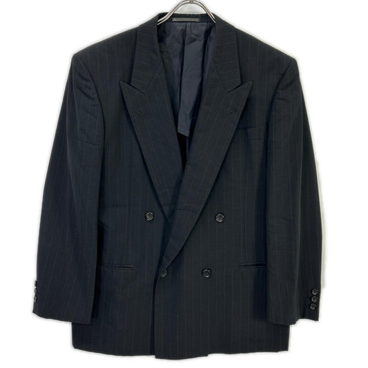 COMMEdesGARCONS HOMME DEUX Black Wool Stripe Jacket Size S