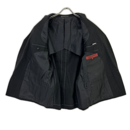 COMMEdesGARCONS HOMME DEUX Black Wool Stripe Jacket Size S
