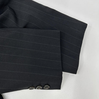 COMMEdesGARCONS HOMME DEUX Black Wool Stripe Jacket Size S