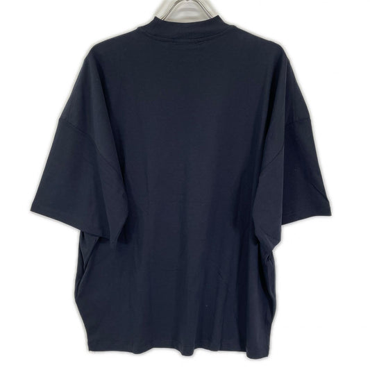JILSANDER Navy Mock Neck Short Sleeve T-Shirt Size S