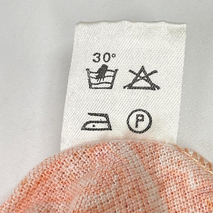 ETRO Salmon Pink Cotton Paisley Short Sleeve Polo Size S