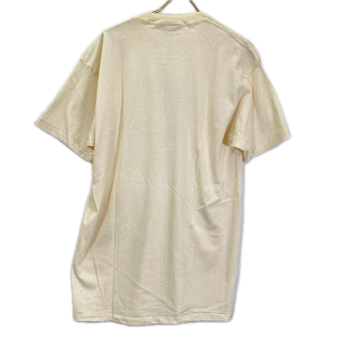 USA 90s Beige Flower Print S/S T-Shirt Size L