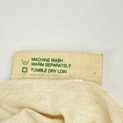 USA 90s Beige Flower Print S/S T-Shirt Size L