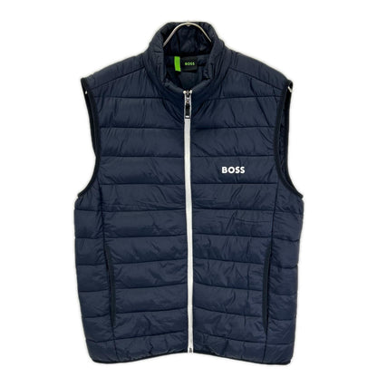 BOSS 50472473 Navy/White Puffer Vest Size M