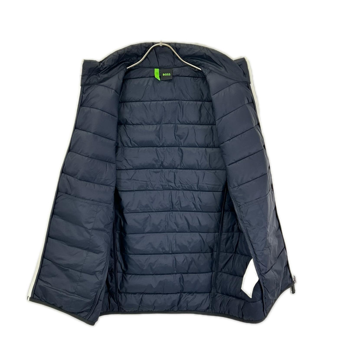 BOSS 50472473 Navy/White Puffer Vest Size M