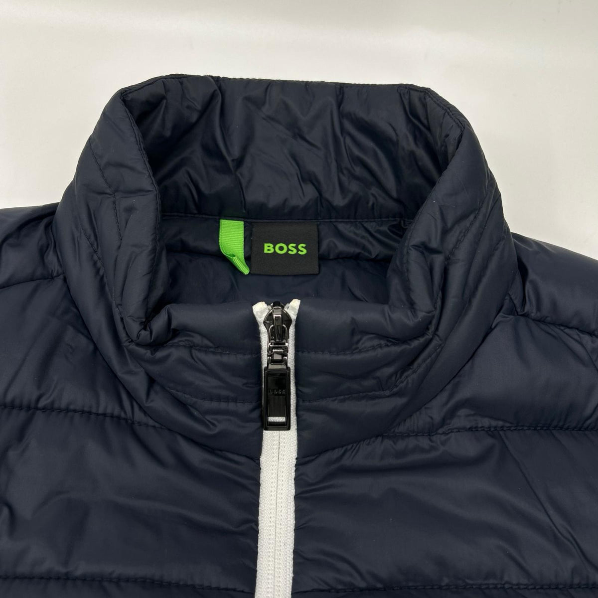 BOSS 50472473 Navy/White Puffer Vest Size M