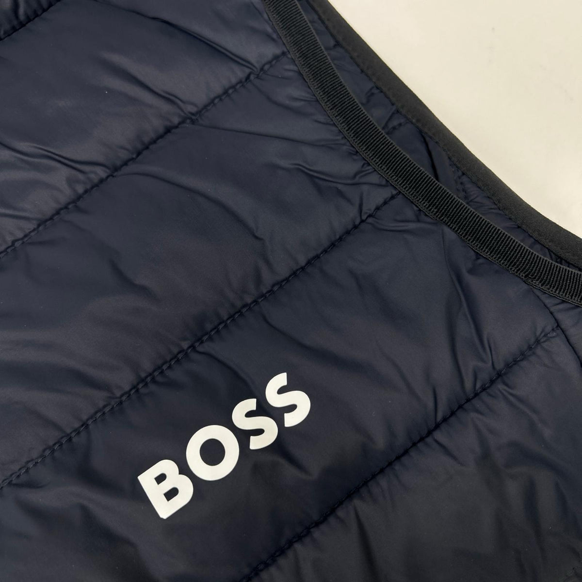 BOSS 50472473 Navy/White Puffer Vest Size M