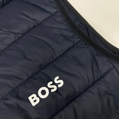 BOSS 50472473 Navy/White Puffer Vest Size M