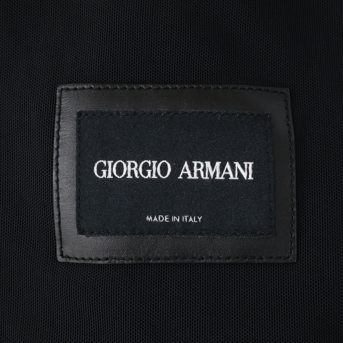 GIORGIOARMANI Stand Collar Mouton Coat Navy Size ITA54