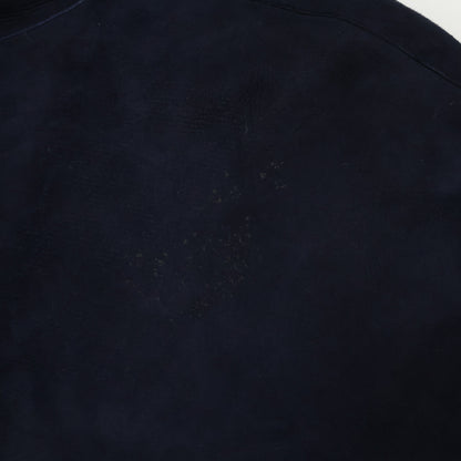 GIORGIOARMANI Stand Collar Mouton Coat Navy Size ITA54