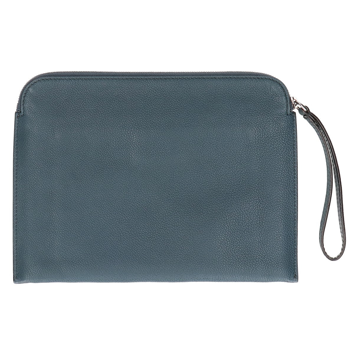 GIORGIOARMANI Leather Clutch Bag Navy