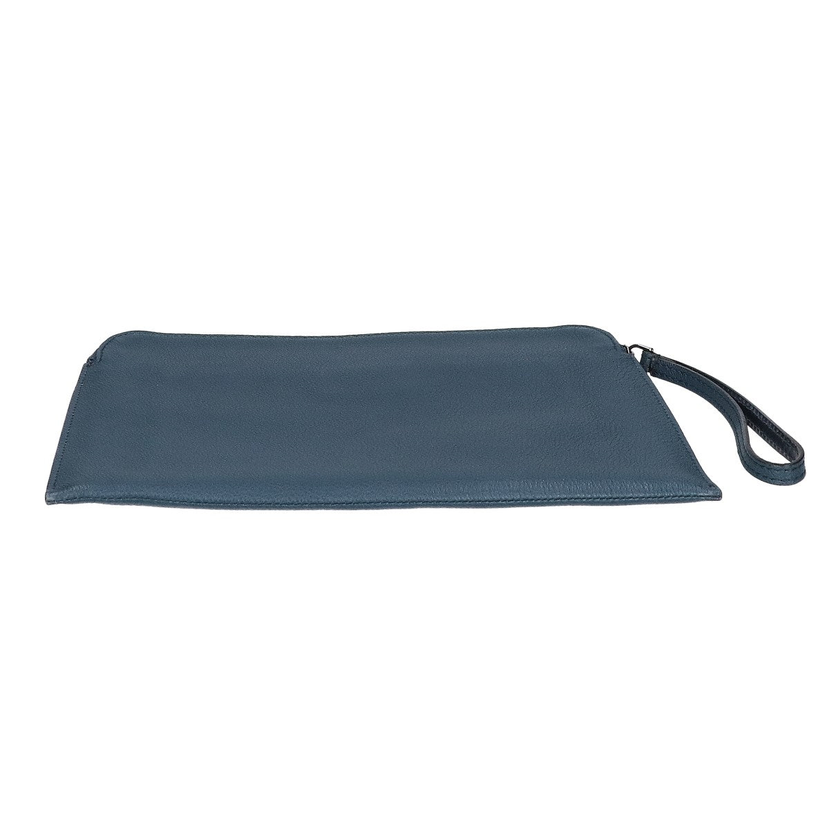GIORGIOARMANI Leather Clutch Bag Navy