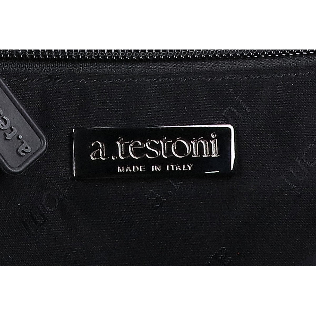 a.testoni Leather Vertical Crossbody Bag Black/Green