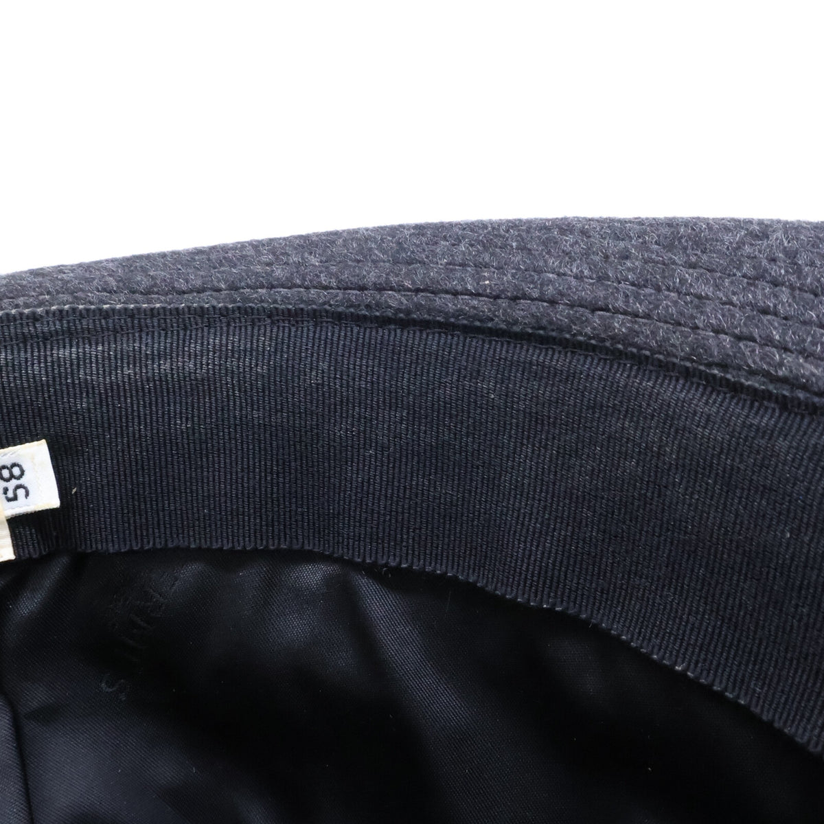 HERMES Cashmere Deerskin Fedora Hat Size 58
