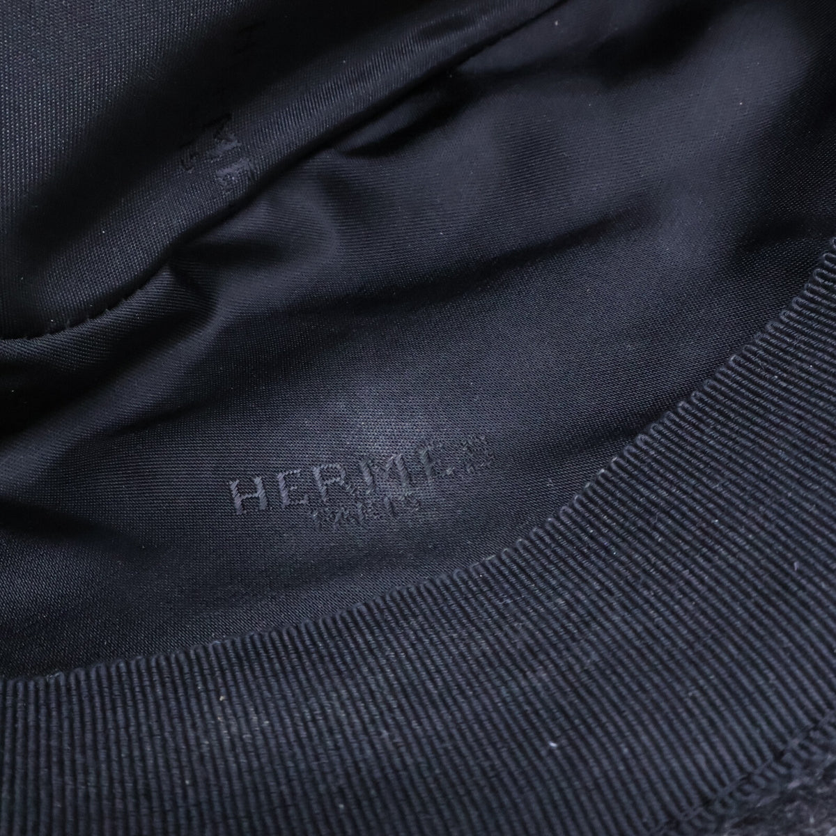 HERMES Cashmere Deerskin Fedora Hat Size 58