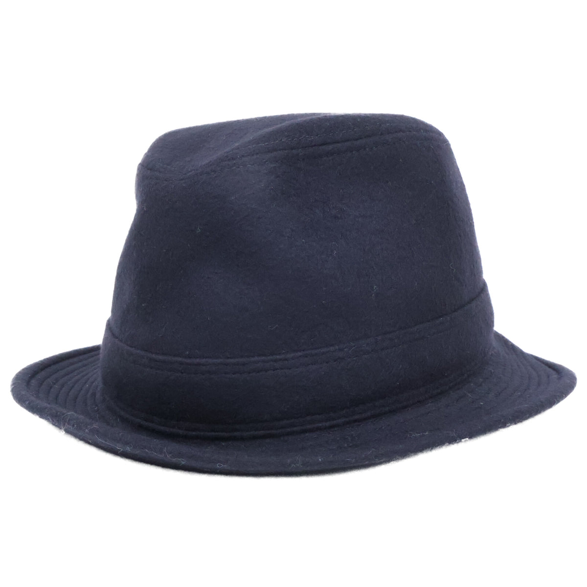 HERMES Black Cashmere Hat Size 57