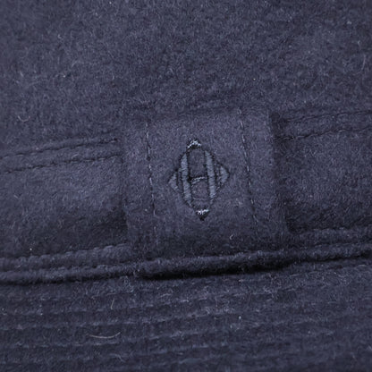 HERMES Black Cashmere Hat Size 57