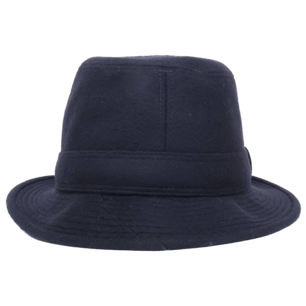 HERMES Black Cashmere Hat Size 57