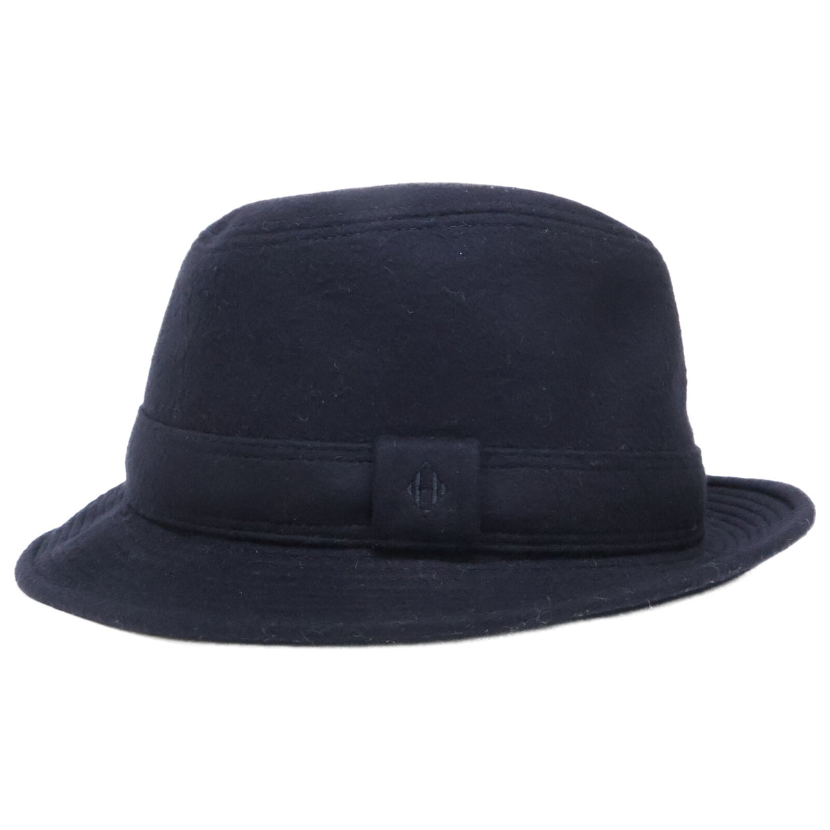 HERMES Black Cashmere Hat Size 57